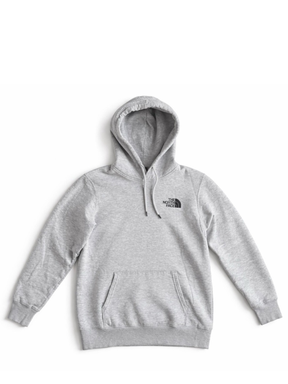 The North Face Logo Hoodie Graphic Fleece Pullover Cozy Outdoor Hiking Gray M